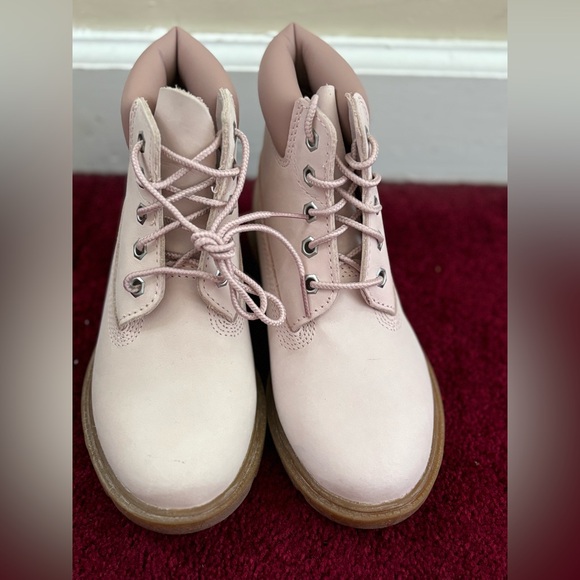 Girls youth light pink Timberland boots - Picture 5 of 6